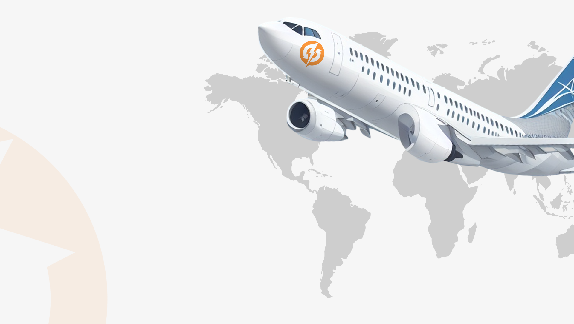 World Map Plane
